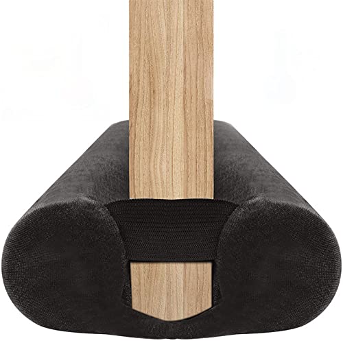 BKSAI Door Draft Stopper for Doors 29-35"" No Adhesive Draft Stopper for Bottom of Door Draught Excluder Under Door Wind Blocker Reduce Noise Draught Excluder Sweep Sound Proof(Black) - Image 1